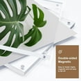 thumbnail image 2 of Egofine 5x5 Acrylic Frames 6 Pack,20mm Thicker Frameless Clear Picture Frames, Double Sided Magnetic Picture Frames, Free Standing Desktop Display, 2 of 10