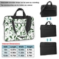 thumbnail image 6 of YFYANG 15.6 inch Universal Laptop Bag Oxford Cloth Laptop Sleeve, Multi-functional Green Watercolor Leaf Pattern Notebook Computer Messenger Bag Handbag, 6 of 8