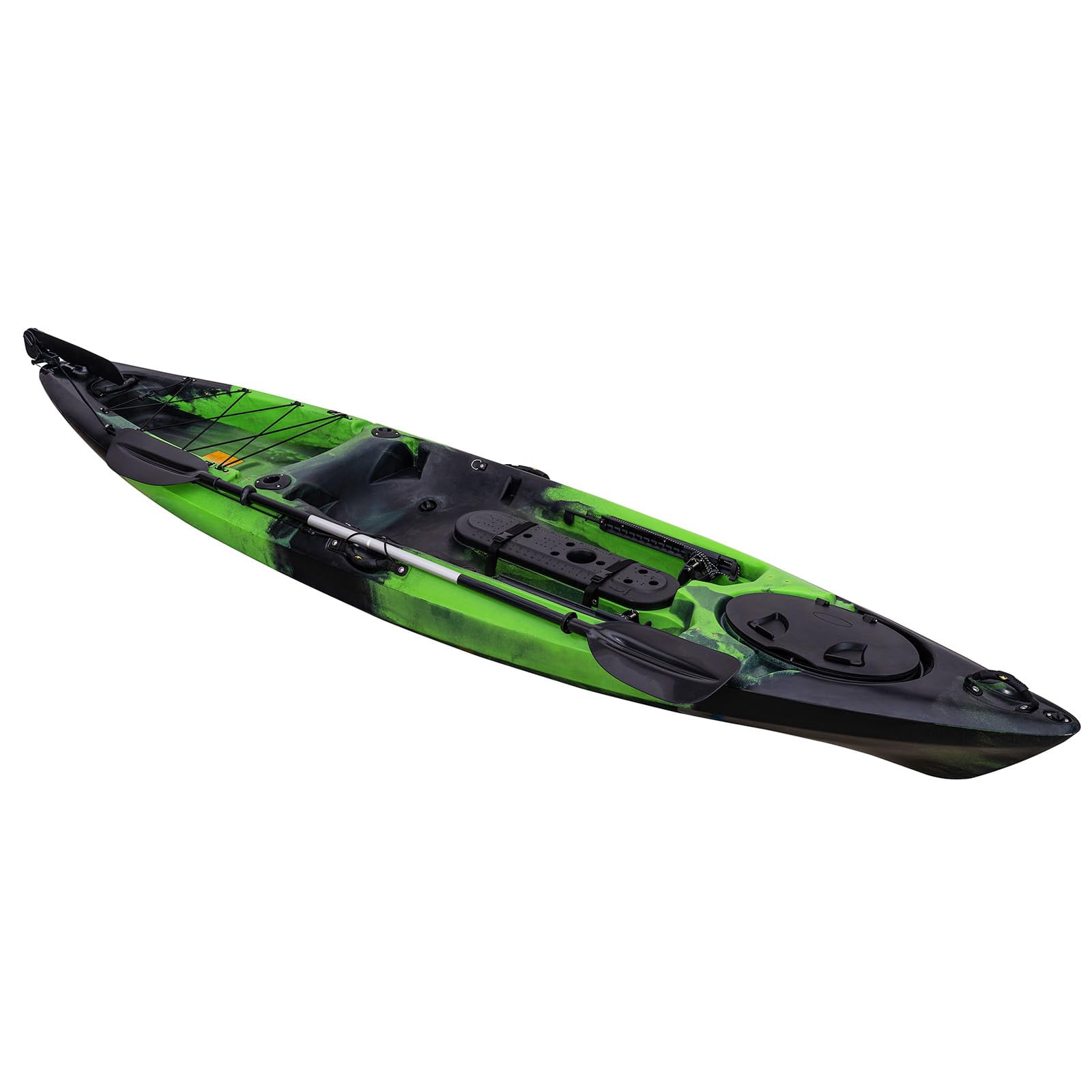 Ataucjin Kayaks, 13FT Fishing Kayaks, Sit on Top Kayak for Adults with Paddle & Comfortable Seat, Capacity of 400LBS, Hard Shell Recreational Ocean Kayak Boat