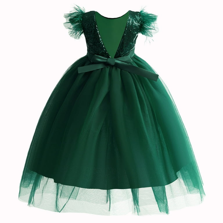 KaLI_store Party Dresses for Girls Flower Girls Satin Tulle Princess Pageant Dress for Wedding Kids Pearls Prom Ball Gowns Green,6-7 Years - Walmart.com KaLI_store Party Dresses for Girls Flower Girls Satin Tulle Princess Pageant Dress for Wedding Kids Pearls Prom Ball Gowns Green,6-7 Years - Walmart.com