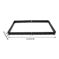 thumbnail image 2 of Fichiouy 6Pcs 19.5 ft Landscape Edging Garden Black Border Heavy Duty Steel Lawn Metal Border Decorative Garden Fence H8.4", 2 of 14