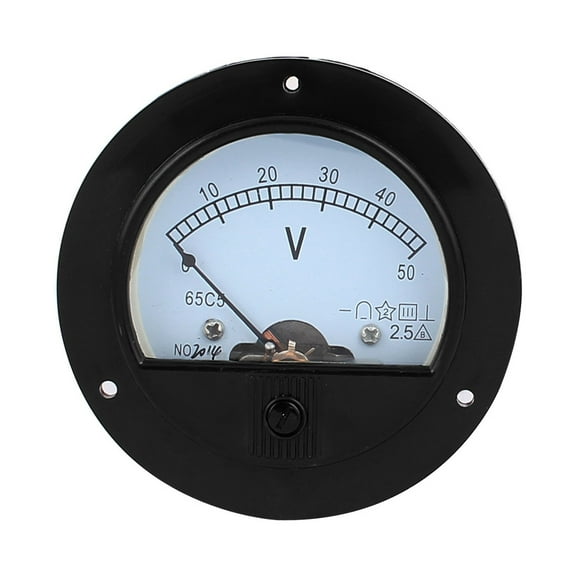Unique Bargains DC 50V Analog Panel Measuring Gauge Class 2.5 Voltage Meter Voltmeter