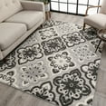 thumbnail image 1 of Well Woven Bodrum Grey Indoor/Outdoor Floral Panel 5'3" x 7'3" Area Rug, 1 of 10