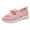 Pink, variant on HXWCHs Women's Orthopedic Casual Walking Shoes with Round toe Breathable Flat Comfort for Work Shopping and Gardening 9..5 Blue