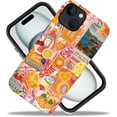 thumbnail image 2 of Case for iPhone 13, Fits Frosted Case Design for Girl Women, Italy Citrus Summer Aesthetic, 2 of 7
