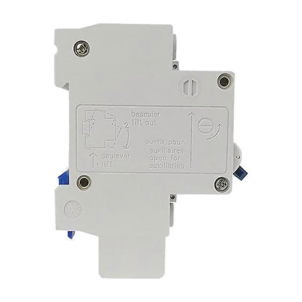 Miniature Residual Current Circuit Breaker 2 Poles 30mA 400V Household Electric Leakage Protector DIN Rail Installation DZ47LE-63