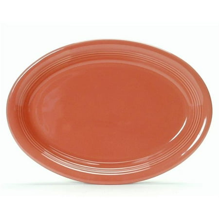 

Tuxton China CNH-0962 9.75 in. x 7 in. Concentrix Oval Platter Coupe - Cinnebar - 2 Dozen