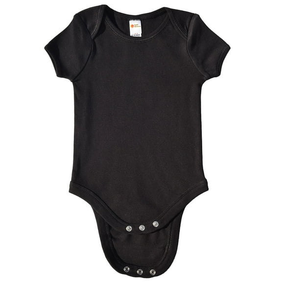 Earth Elements Baby Unisex Short Sleeve Bodysuit 0-3 Months Black