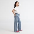 thumbnail image 4 of Levi Strauss Signature Girls Two-Tone Wide Leg Jean, Size 5-18, 4 of 9