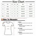 thumbnail image 4 of Patlollav Womens Plus Size Summer Tops Women Causal Round Neck Print Blouse 1/2 Sleeve T-Shirt, 4 of 6