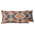 thumbnail image 1 of VargottamIndoor/OutdoorPolyester FabricLumbarPillowCover,All-Weather Waterproof Rectangular Cushion Case for Patio Furniture,16" x 24"Set of 2 -Geometric-55, 1 of 6