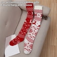 thumbnail image 3 of Yokua Reindeer Christmas Stockings Knitted Over Knee Boot Socks Sweater Leg Warmers, 3 of 15