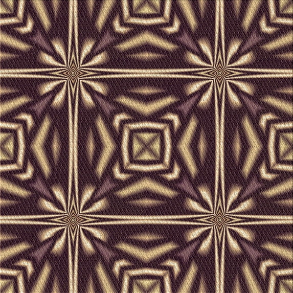 Ahgly Company Indoor Square Patterned Purple Lily Purple Area Rugs, 7' Square