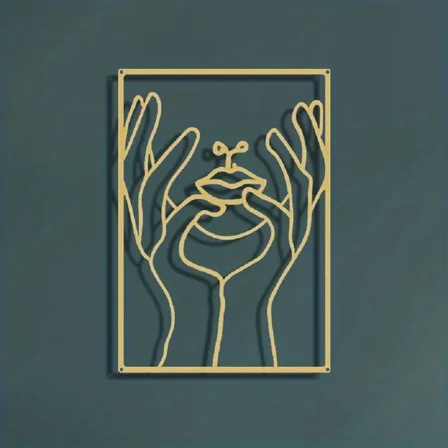 1pc Modern Abstract Female Silhouette Sculpture Metal Wall Decor - for Bedroom, Living Room, Bathroom Thickened Line Art Design