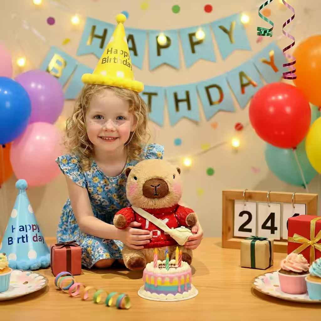 Capybara Plush with  Clothes & Accessories, Dress Up Capybara Stuffed Animal plush toys , 10.2 in Cute Plushies for Girl/Boy Birthday or Christmas Gift