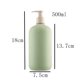 thumbnail image 2 of Botella dosificadora de jabón con cabezal de bomba de plástico for el hogar, el hotel y el baño, color verde, 200 ml, 300 ml y 500 ml, 2 of 5