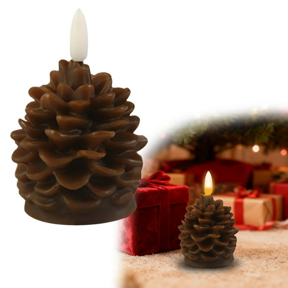 Christmas Decorations Candles & Holders The LED Electronic Candle Adopts A Highly Design Vividly Recreating The Cascading Scales And Natural Texture Of The Candles and candle holders