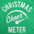 thumbnail image 2 of Womens Christmas Cheer Meter T Shirt Funny Holiday Xmas Party Graphic Tee Womens Graphic Tees, 2 of 7