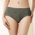 thumbnail image 4 of Gibobby Calzoncillos para mujer Pantalones cortos de ropa interior de seda de hielo cómodos para mujer Ropa interior sexy de cintura media para mujer(Verde,XL), 4 of 5