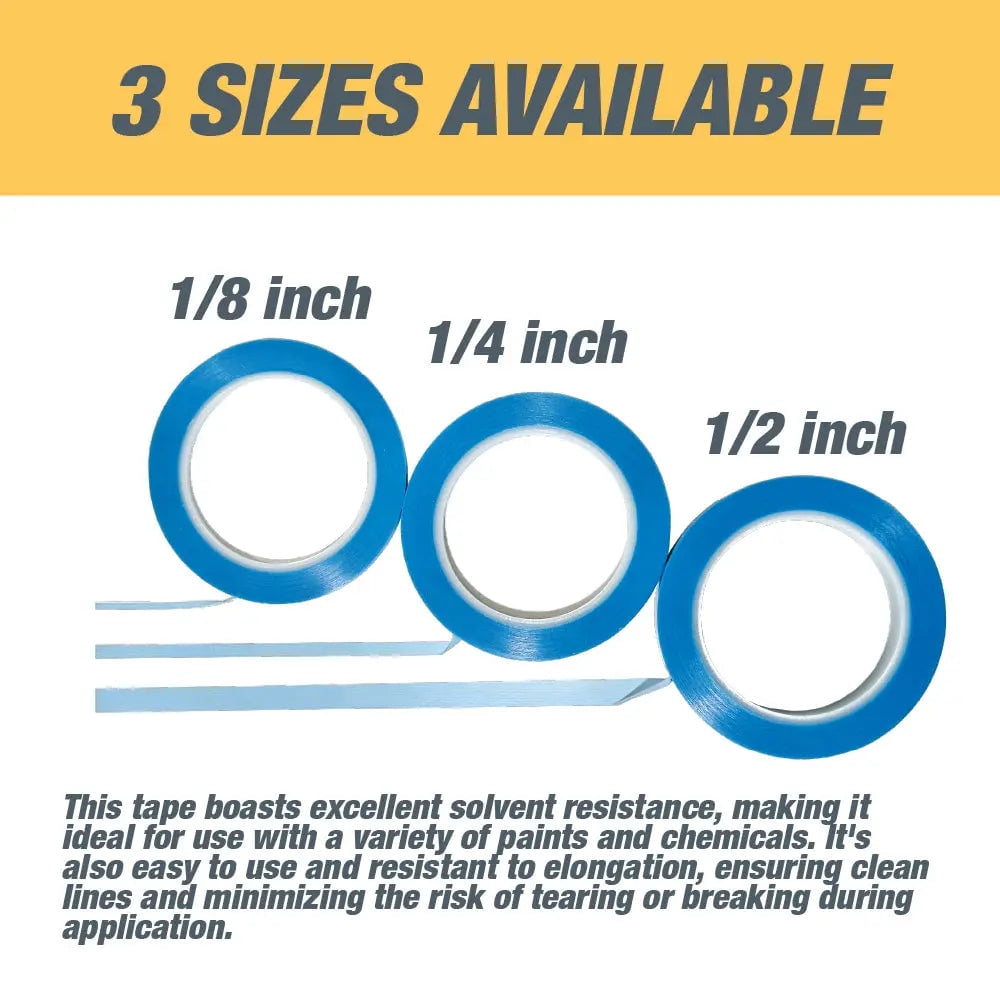 1/4" Fine Line Automotive Pinstriping Masking Tape - 36 Yard Roll Quantity: Pack of 2