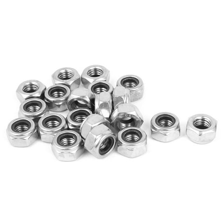 

Unique Bargains M10 316 Stainless Steel Nylock Self-Locking Nylon Insert Hex Lock Nuts 20pcs