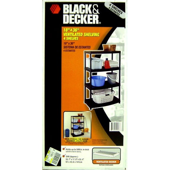 Keter Plastic B&d 4 Tier Shelf