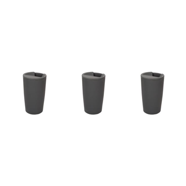 Bearachild Taza de café de fibra de trigo, taza de leche, tazas para el hogar y el coche, vasos de refrigeración suaves de boca ancha para Type1 NO1
