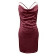 thumbnail image 4 of Riforla Women's Sequin Sparkly Glitter Dress Sexy Sleeveless Backless Spaghetti Strap Party Club Bodycon Mini Dress, 4 of 5