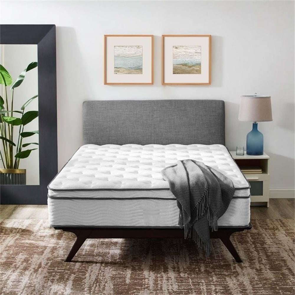 Allora 14" King Innerspring Mattress in White