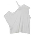 thumbnail image 2 of RTA Women's Faze White Axel Ribbed Cutout T-Shirt Graphic - L, 2 of 2