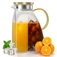 thumbnail image 1 of Jarra de vidrio WARMSIMPLE de 2 litros con tapa para nevera de 68 onzas de capacidad, 1 of 6