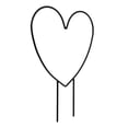thumbnail image 2 of Metal Garden Trellis for Plant Climbing Decorative Potted Plant Support Stake, 2 of 8