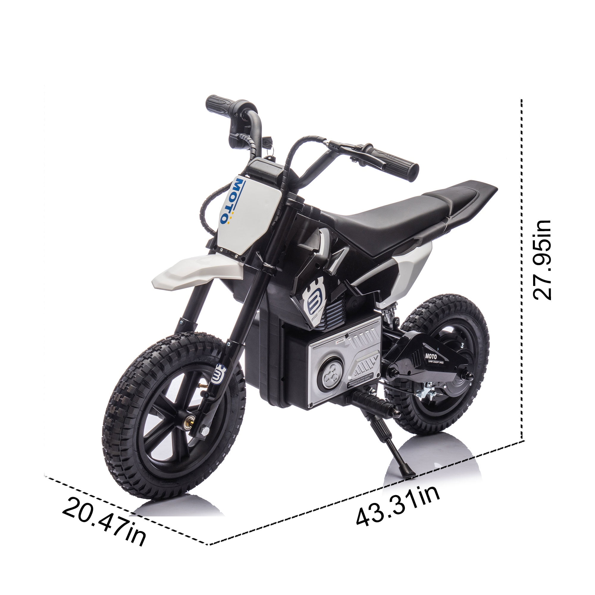 24V Electric Dirt Bike for Kids 5-12, SHINPT Ride On Toys for Kids 5-12, Toddler Motorcycle with 200W Motor, Speeds 3.11-9.32MPH, Electric Toy Motorcycle with Rear Shock Absorber, LED Lamp, Music