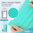 thumbnail image 3 of 300 Pcs Disposable Dish Cloths for Kitchen Disposable Cleaning Cloth and Towels Handy Cleaning Wipes Disposable Rags for Kitchen and Office(Green), 3 of 14