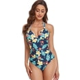 thumbnail image 1 of Maillots de Bain une Pièce à Col en V pour Femmes, 1 of 1