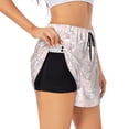 thumbnail image 2 of Disketp Rabbit Print Women's Shorts Workout Shorts for Athletic Gym Running Shorts with Phone Pockets, 2 of 8