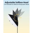 thumbnail image 4 of Skytex Softbox Lighting Kit 2Pack,20x28in Soft Box |Upgrade 135W 2700-6400K 100V-240V AC E27 LEDBulb Continuous Photography Lighting,Photo Studio Lig, 4 of 7