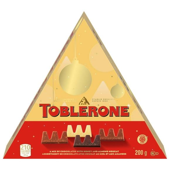 Boîte De Chocolats Toblerone Assortis En Format Petits (25 Morceaux Emballés Individuellement).