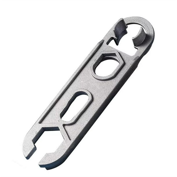 Llave Aireadora Portátil de Aleación de Aluminio, Herramienta de Plomería Ergonómica, Llave de Reparación de Aireador de Grifo para Ducha, Cocina, Hogar y Hotel.