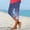(Fashion 15)Dark Blue, variant on Plus Size Capri Leggings for Women Summer Floral Print Beach Sport Pant Slim Fit Tights Stretchy Soft Cropped Pants