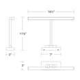 thumbnail image 4 of WAC Lighting Reed 17" LED Adjustable Aluminum Picture Light in Black, 4 of 4