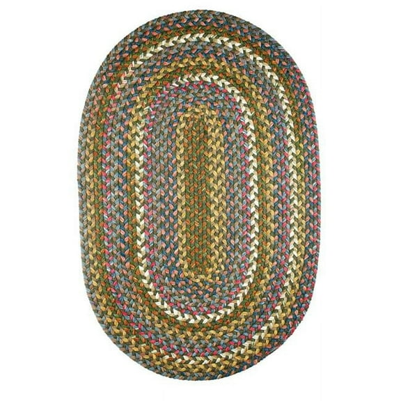 Rhody Rug Country Jewel 8' Round Rug Emerald