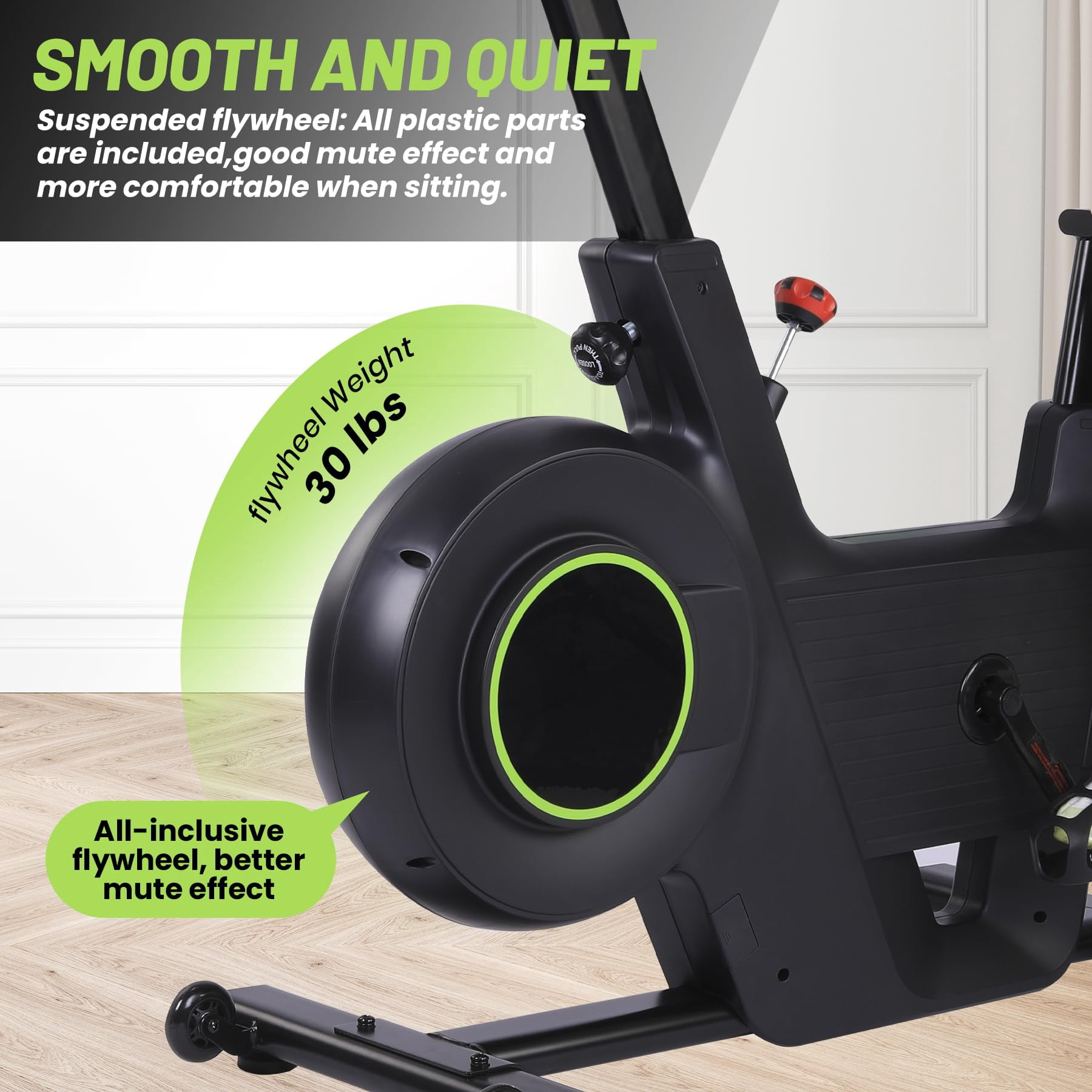 Life Exercise Bike: Quiet Belt Drive, Enhanced LCD Monitor, Infinitely Variable Speed for Muscle Toning, Weight Loss, Cardio - Stable Frame, Fully Adjustable, Low Noise Indoor Cycling Bike