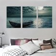 thumbnail image 3 of nygtbtfer Living Room Wall Decor Large Canvas Wall Art Bedroom Modern Fashion Office Wall Decor Picture Wall Artwork Ocean Landscape Painting Canvas Art Print 12x16x3pcs, 3 of 4