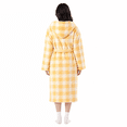thumbnail image 3 of Aezemi Women Winter Hoodie Long Robes Plaid Fashion Thick Fleece Quick Dry Shower Bathrobe with Pockets Long Sleeve Tie Front Mid-Length Home Sleepwear Pajamas, 3 of 7
