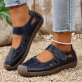 thumbnail image 6 of Xfvqtps Womens Casual Walking Sandals Closed Toe Sandals Hook and Loop Strap Hollow out Breathable Comfortable Shoes, 6 of 9