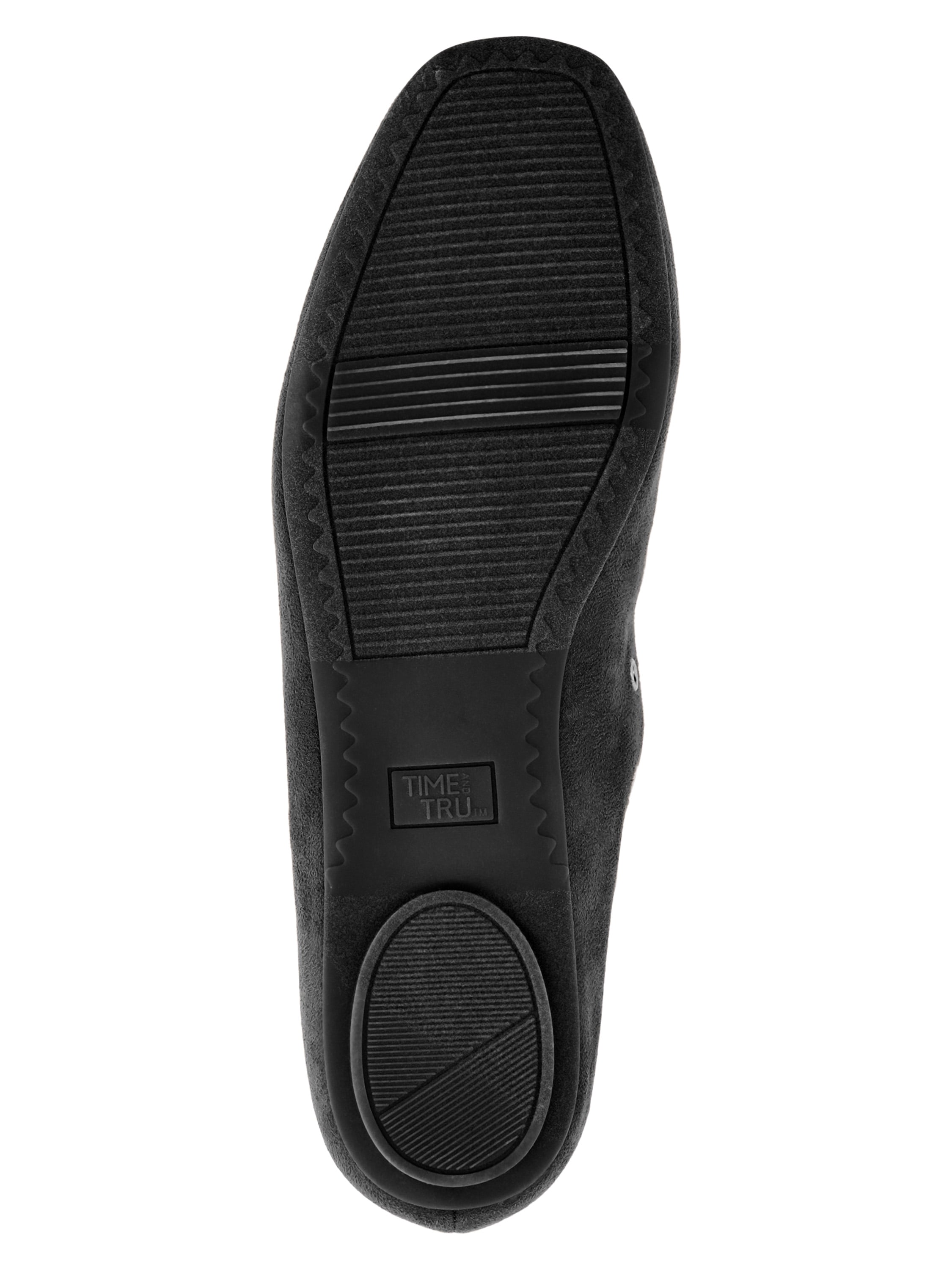 Time and Tru Women's Faux Suede Corset Ballet Flats
