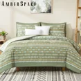 thumbnail image 6 of Amberspace Boho 7-piece Bed in a Bag Comforter Set with Sheets,Olive Green,Queen, 6 of 8
