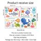 thumbnail image 5 of BRILLAR Calcomanías de pared Ocean Creatures: divertidas y coloridas pegatinas de vida marina para decoración de dormitorio y baño de niños, 5 of 5