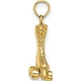 thumbnail image 2 of 14k 3-D Roller Skate Charm Yellow Gold Polished Handcrafted Stunning Alluring Ideal for collectors and jewelry lovers, 2 of 5